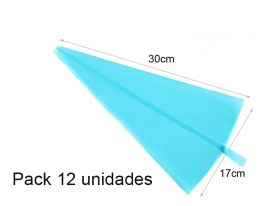 Pack 12 mangas silicona 30cm